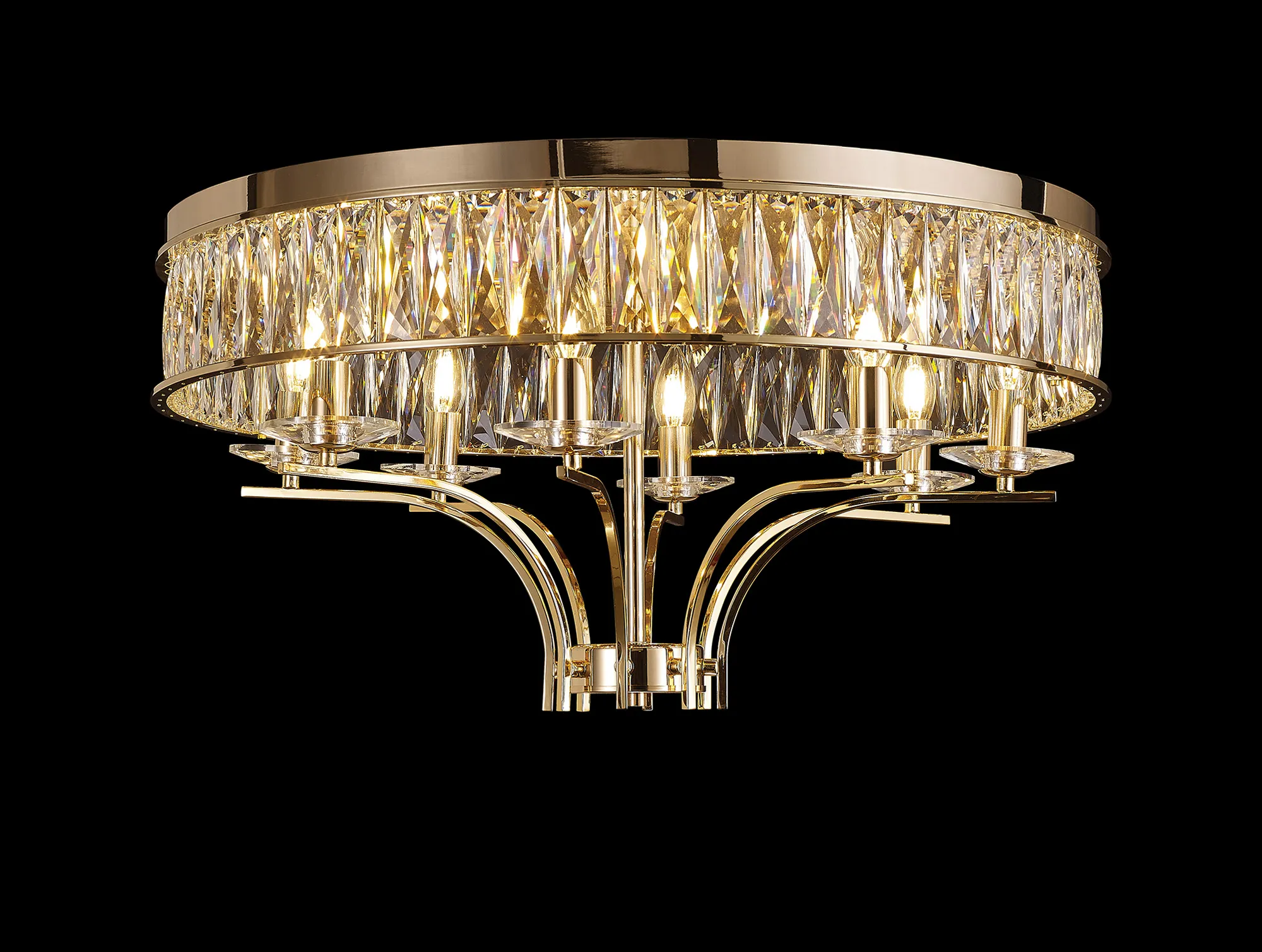 IL31834  Vivienne Crystal Ceiling 8 Light